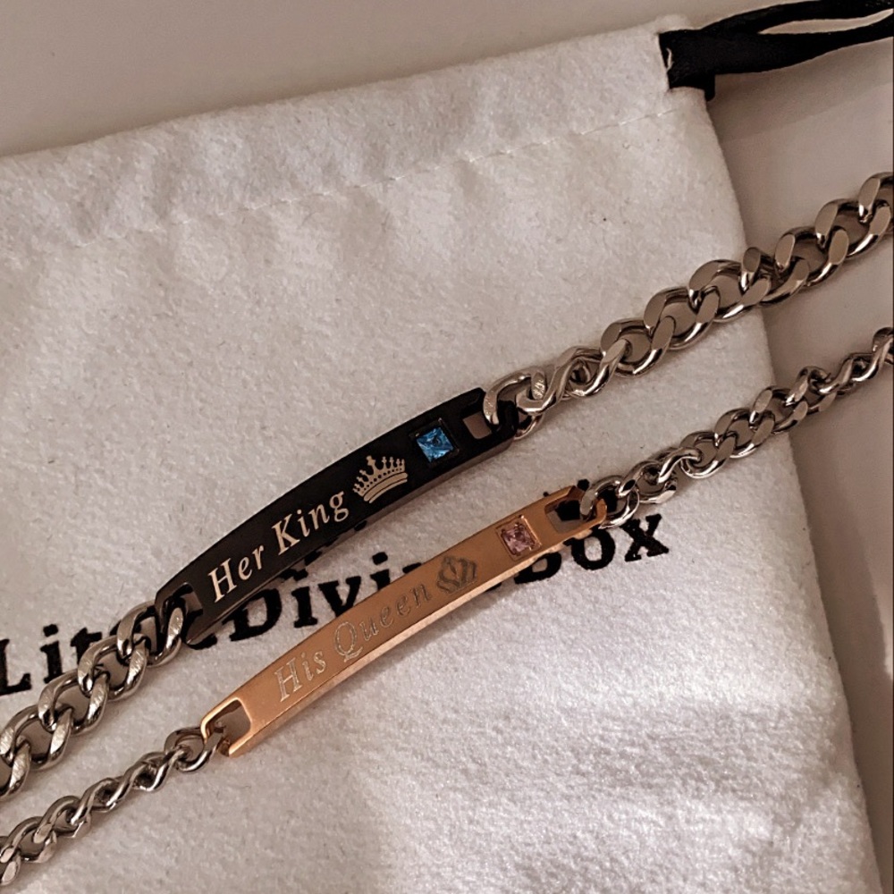 His and her bracelet.